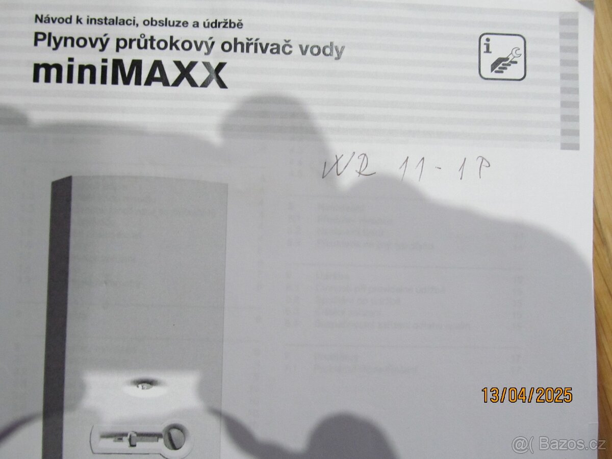 plynový bojler na ohřev vody Junkers