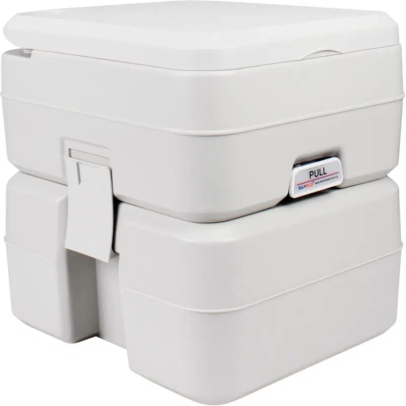 Seaflo Portable Toilet + Vetro Plus Blue 2l