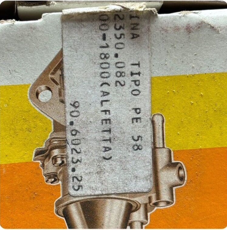 Benzínová pumpa WEBER 52350.082 Alfa-Romeo Alfetta