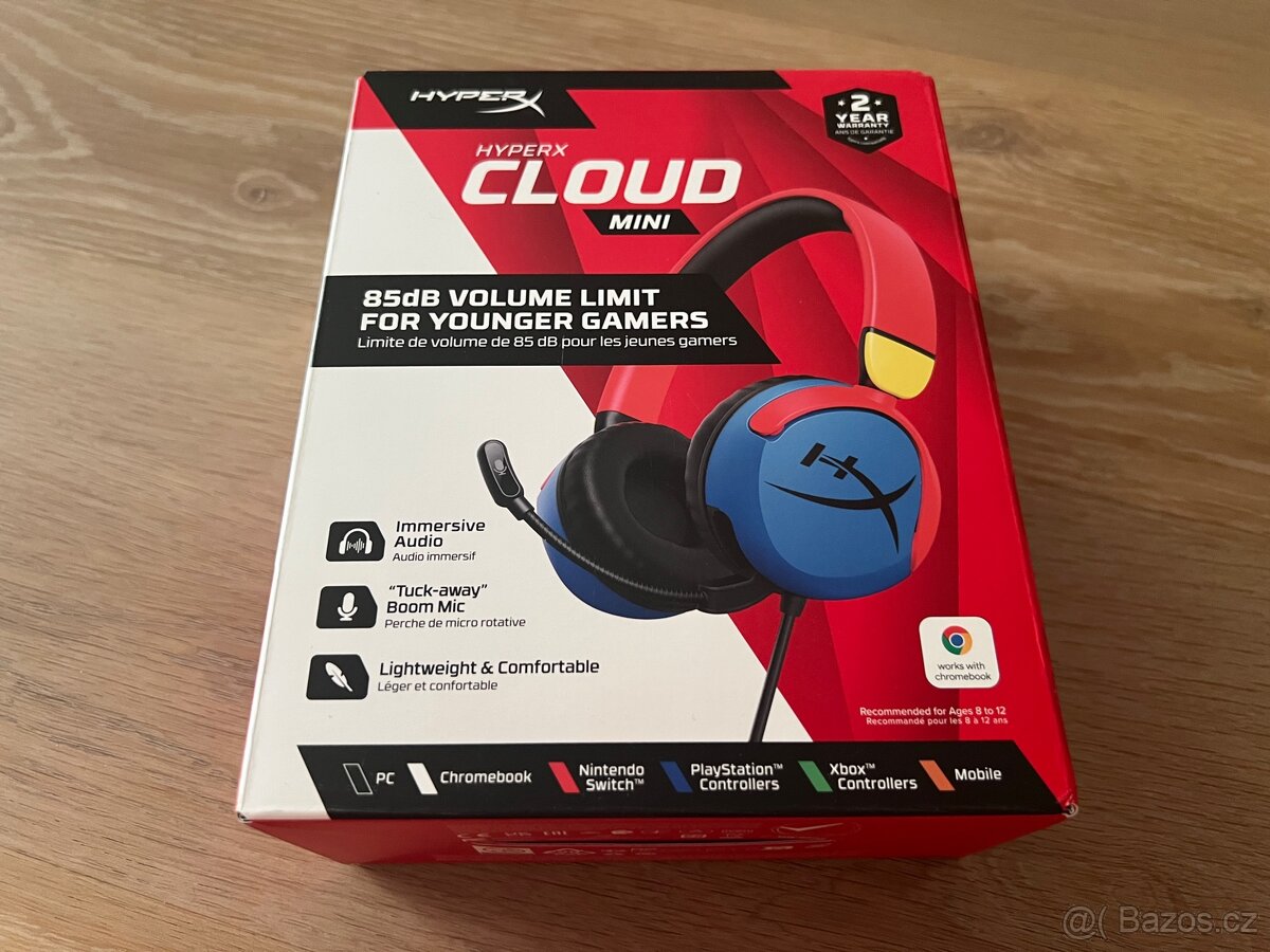 Sluchátka HyperX Cloud Mini - pouze rozbalená