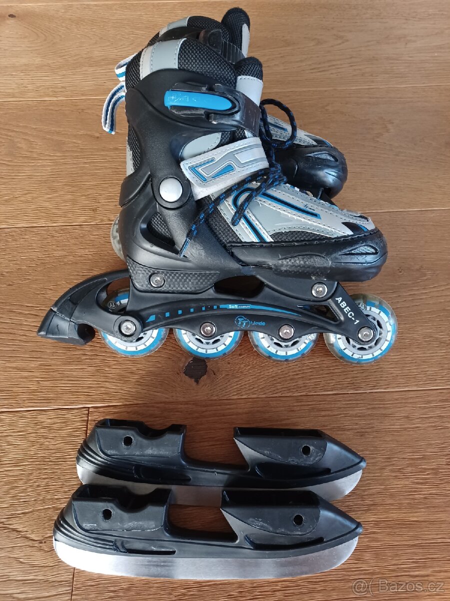 Dětské rostoucí brusle vel. 30-33