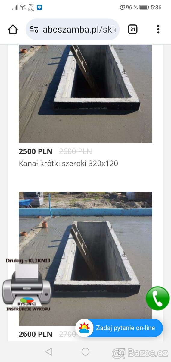 Betonova jimka, žumpa, seplik, sklep.