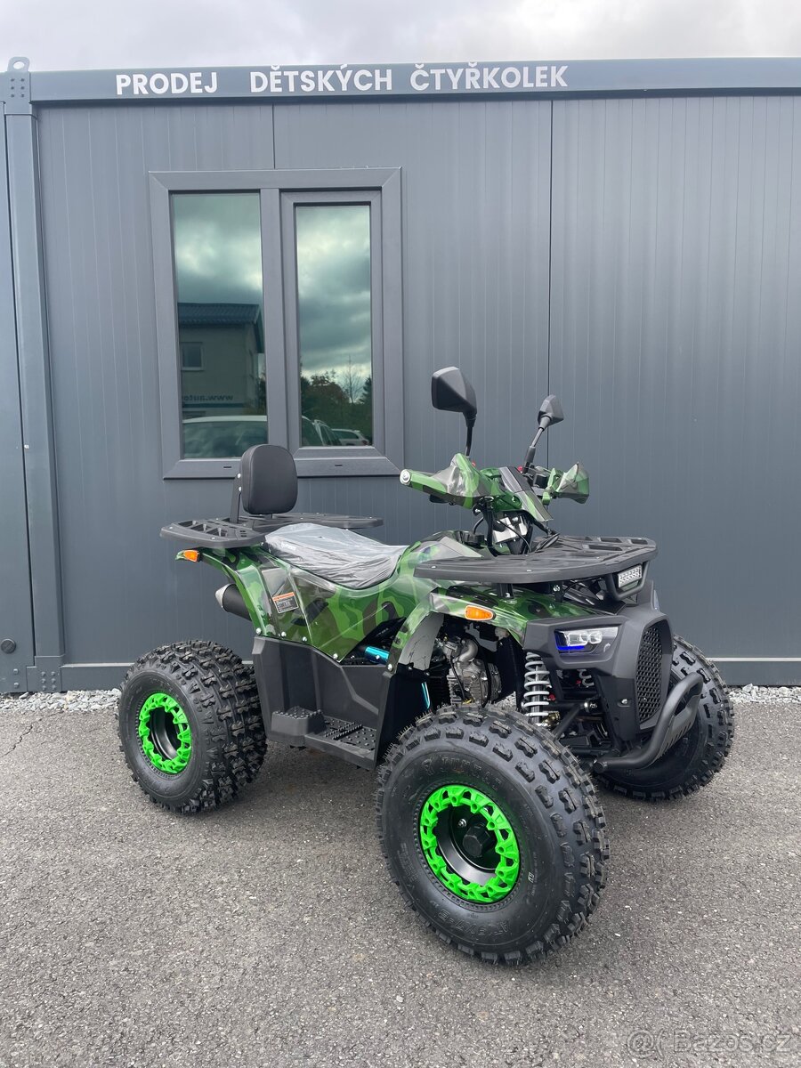 Dětská čtyřkolka Piranha Veyron 125cc 1G8 - Zelený maskáč.