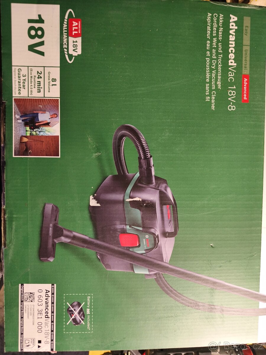 Aku vysavač BOSCH AdvancedVac 18V-8