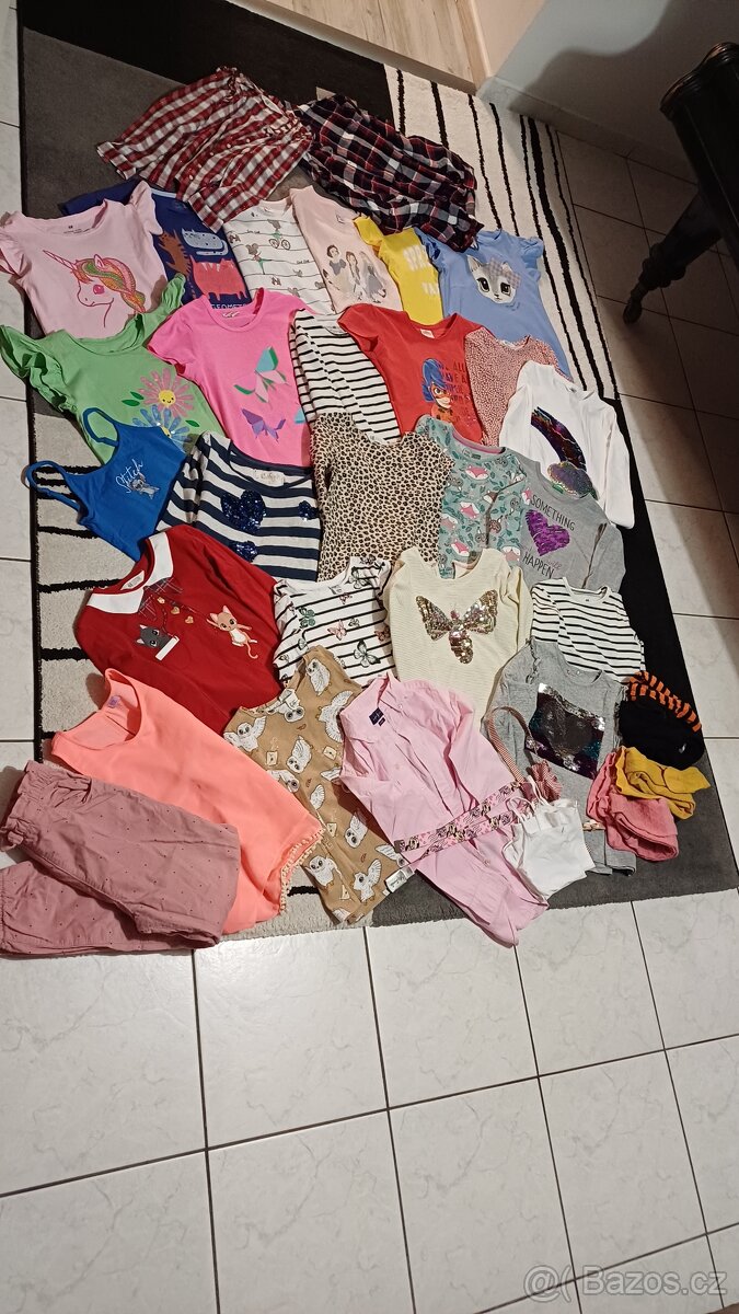 Trička krátký, dlouhy rukáv, košile...vel 134