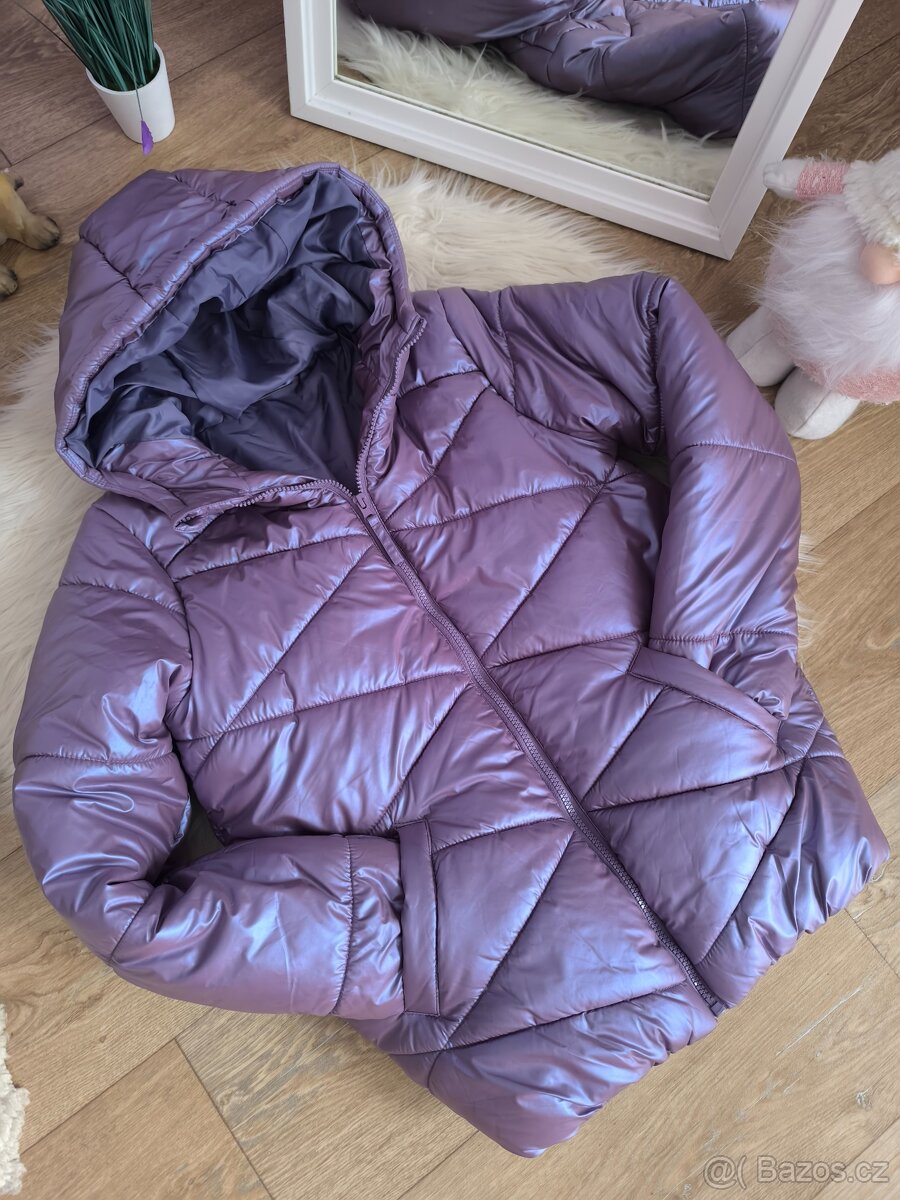 Fialková zimní bunda