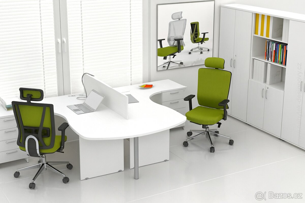 Kancelářská sestava KOMFORT ZE 2.12P 56, bílá
