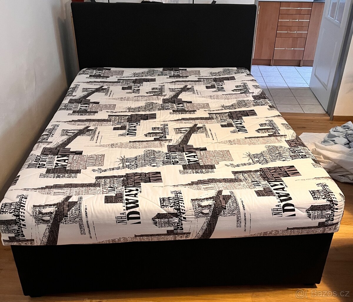 Postel s úložným prostorem 140x200
