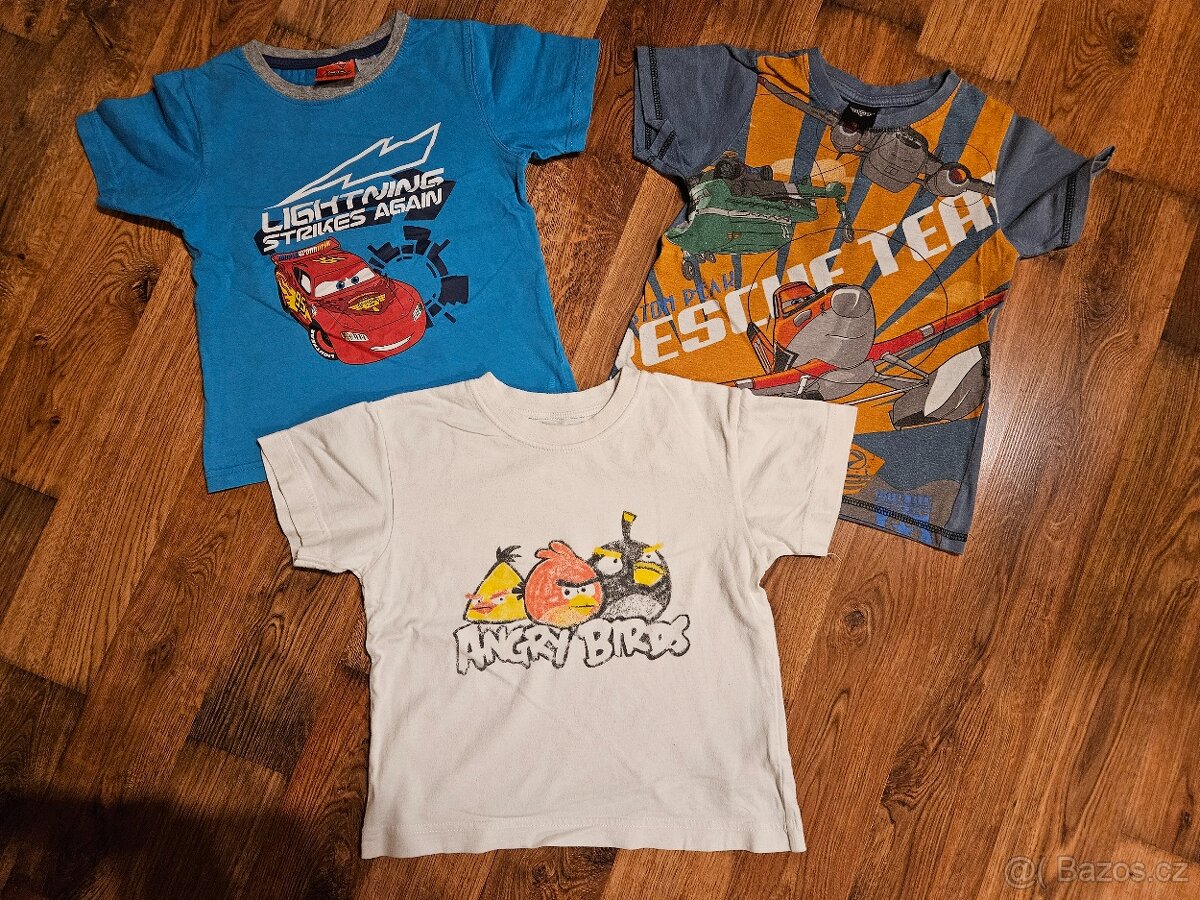 Tričko 3-4 roky, 3 ks