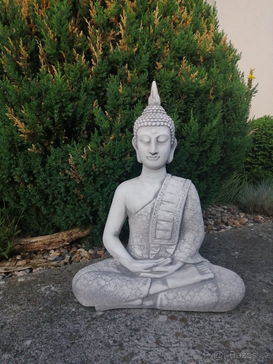 Buddha velký z betonu - Nový - výška 60 cm