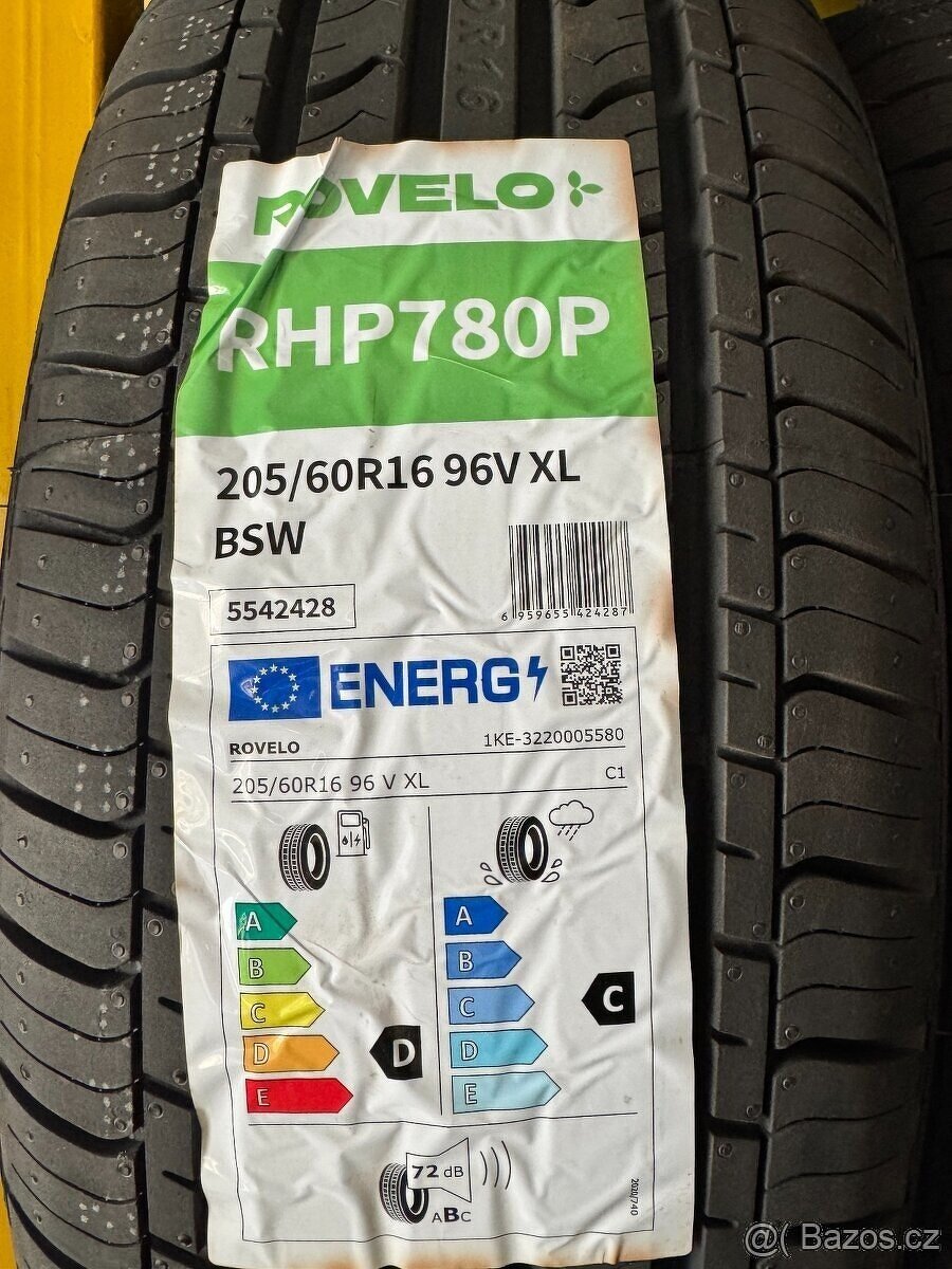 205/60/16 nové letní pneu Rovelo 4ks