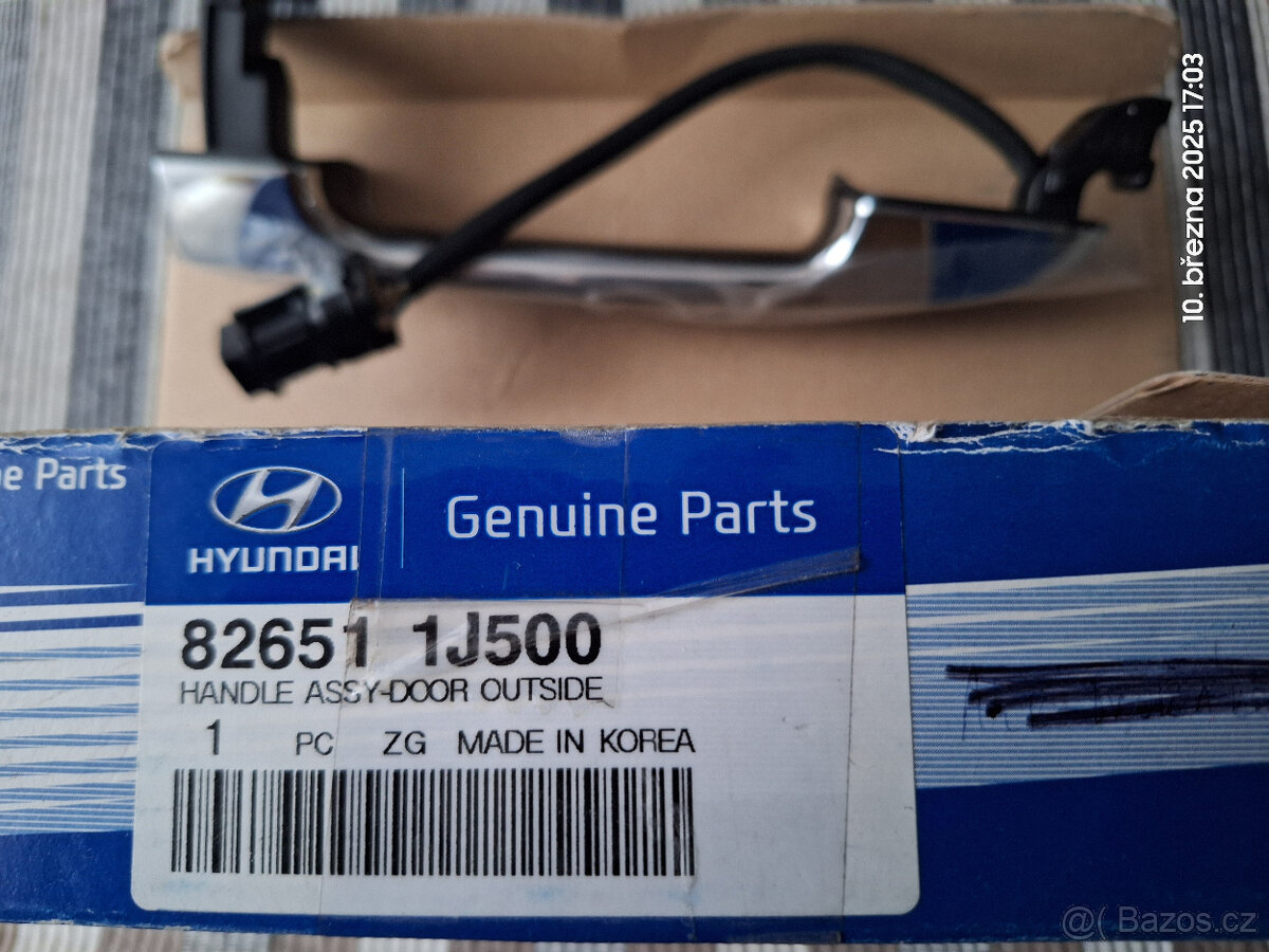 Klika řidiče,bezklíčové otevírání na Hyundai i20 63kW 2012