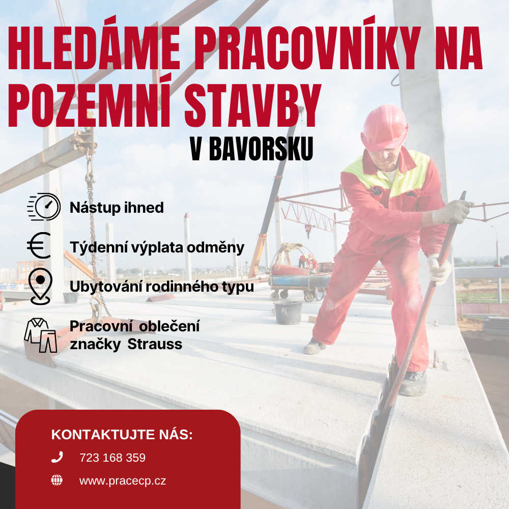 Práce v Německu s týdenní výplatou na pozemních stavbách