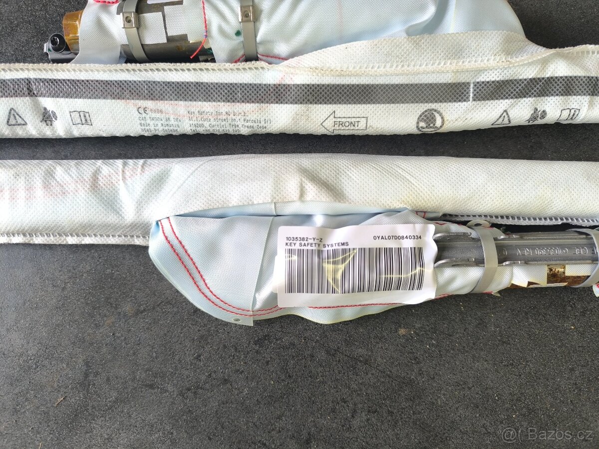Škoda fabia 3 stropní airbagy