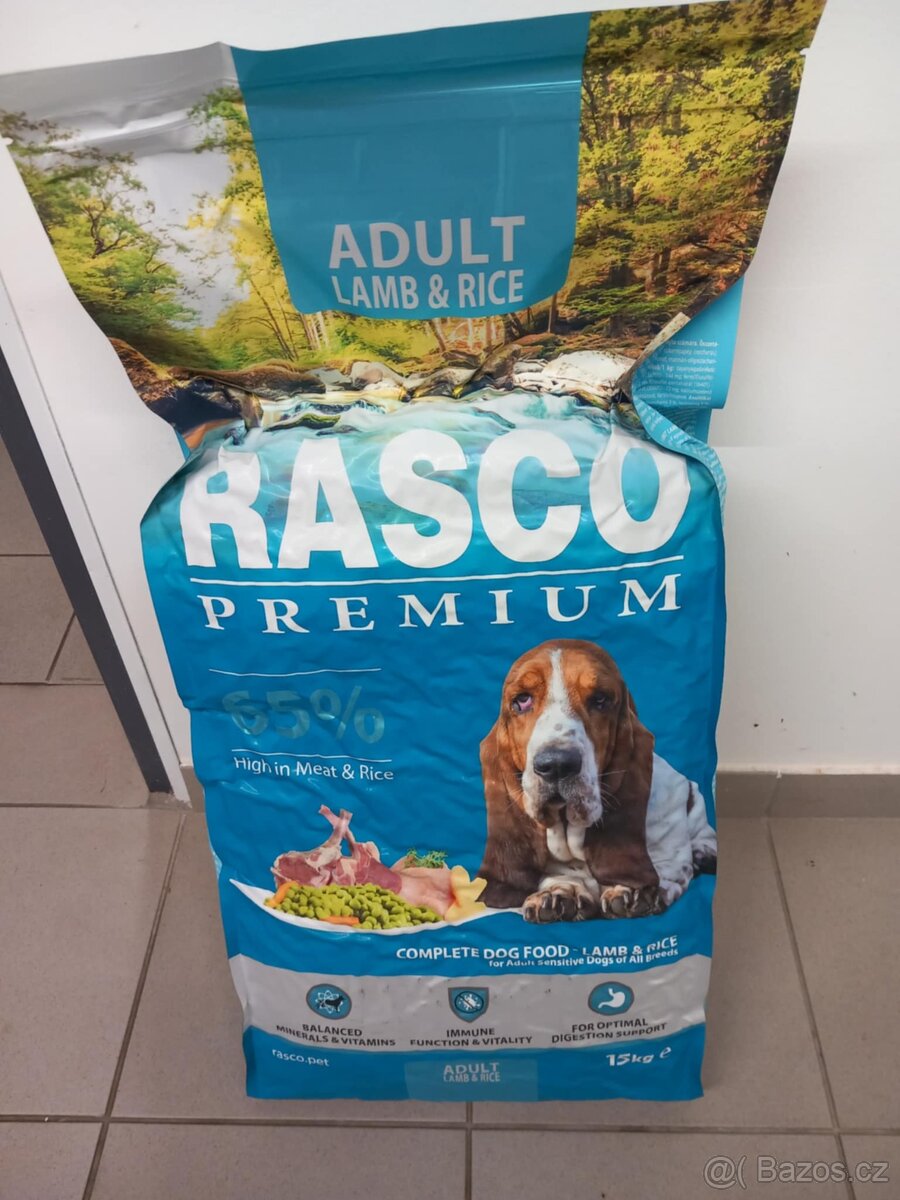 Prodám jehněčí granule pro psy