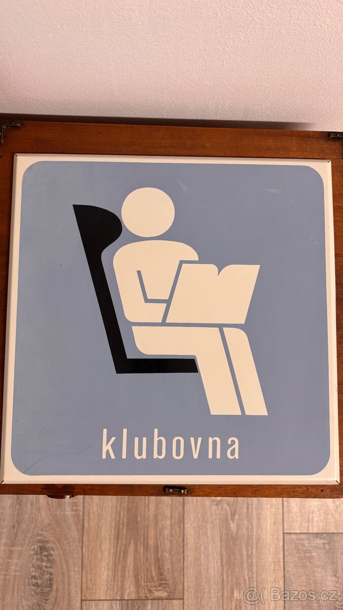 Retro plechová tabulka