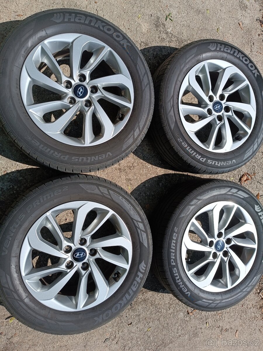 Hyundai Tucson - alu 7x17 et51. + čidla + letní 225/60/17