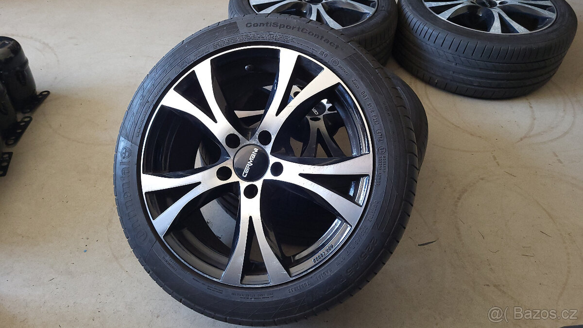 Černo-chromová letní ALU 17" 5x112 Mercedes,Škoda, VW, Seat