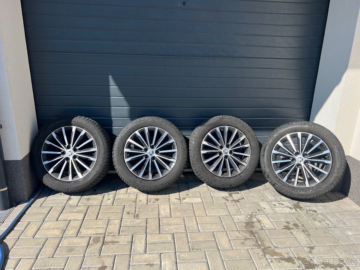 alu kola Škoda Kodiaq Triniti zimní pneu Bridgestone 235/55