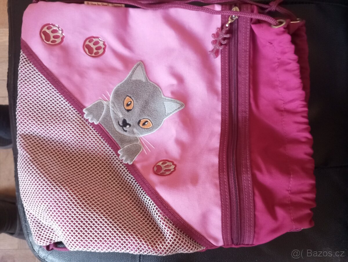 Pytlík na přezůvky s kočičkou  Top stav