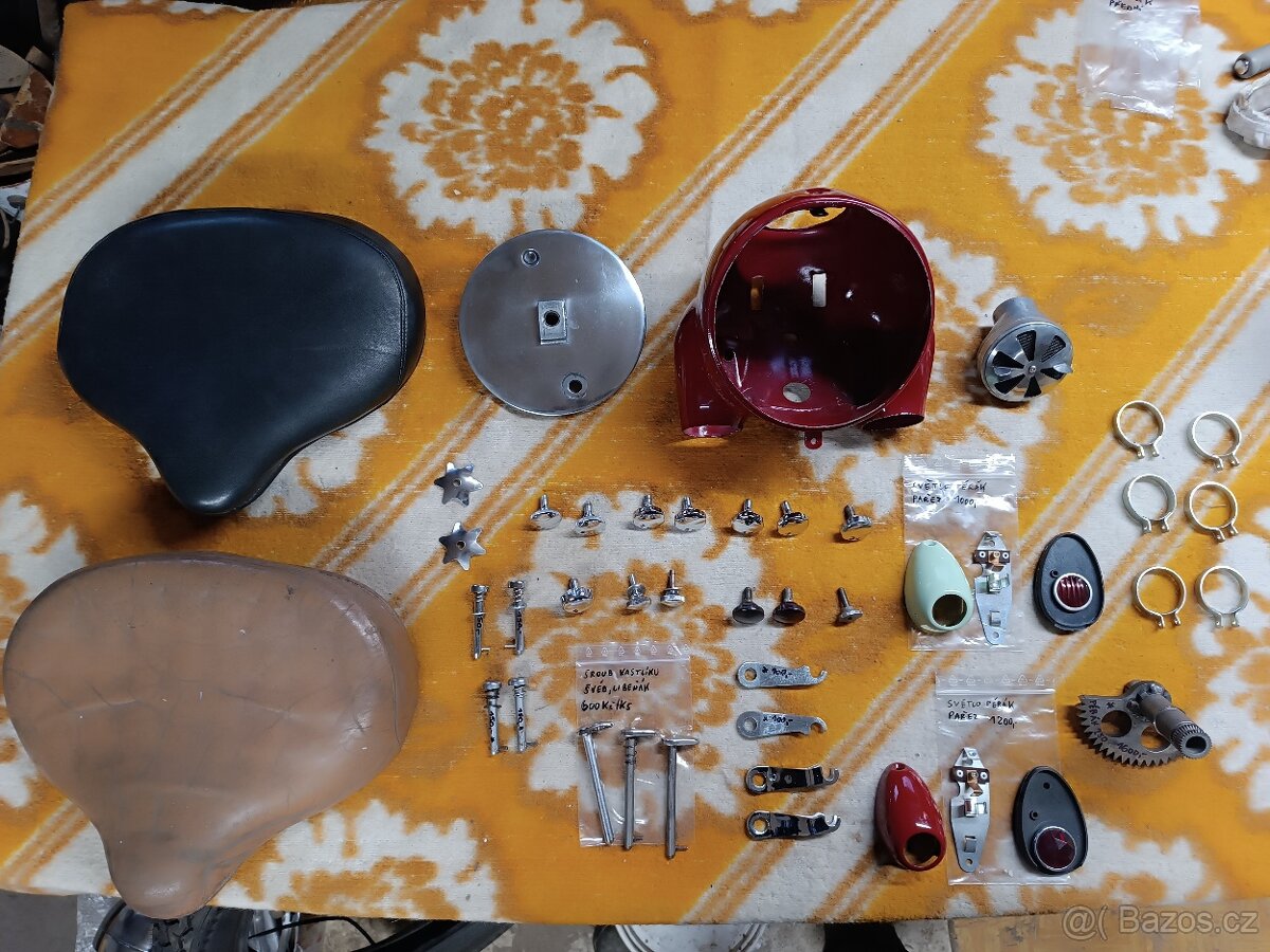 Pérák díly,šroub,sedlo,maska,světlo,štít,filtr,klic