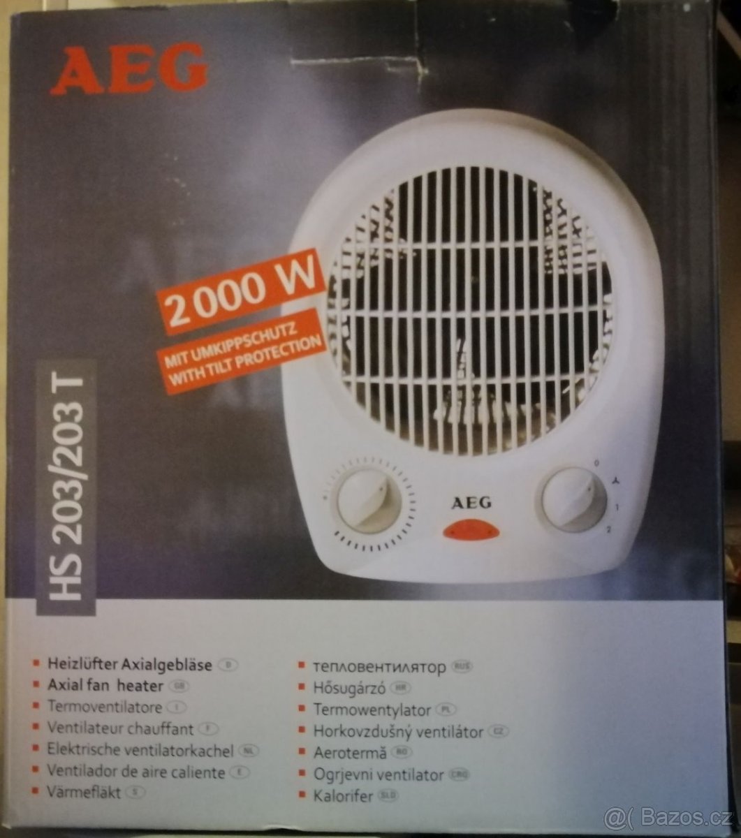 Teplovzdušný ventilátor