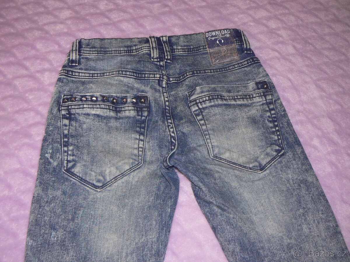 dívčí džíny vel. 140