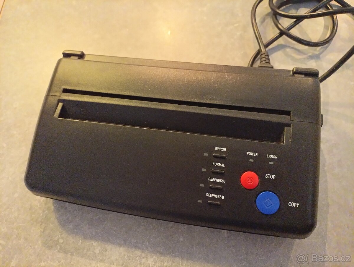 Termo tiskárna na tetování