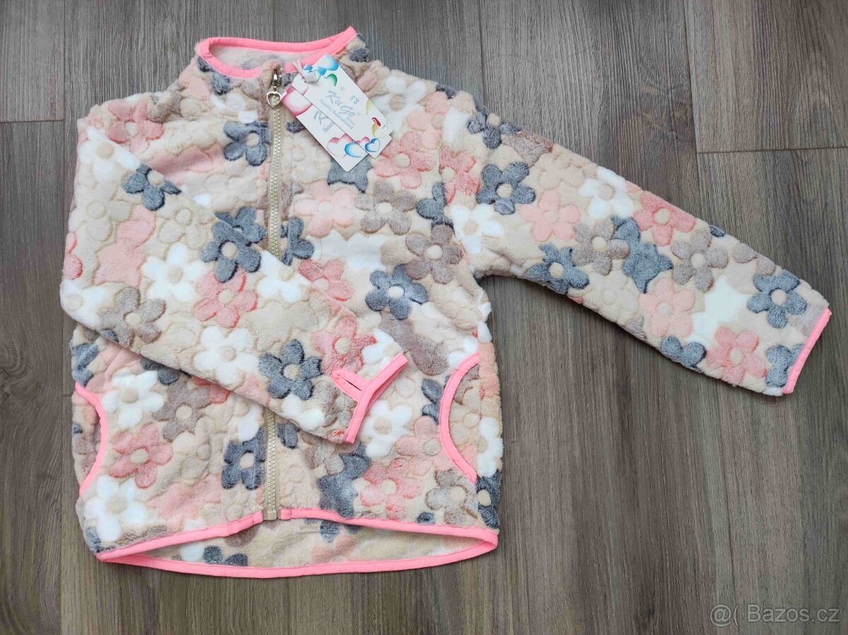 Dívčí teplá fleecová mikina Kugo nová