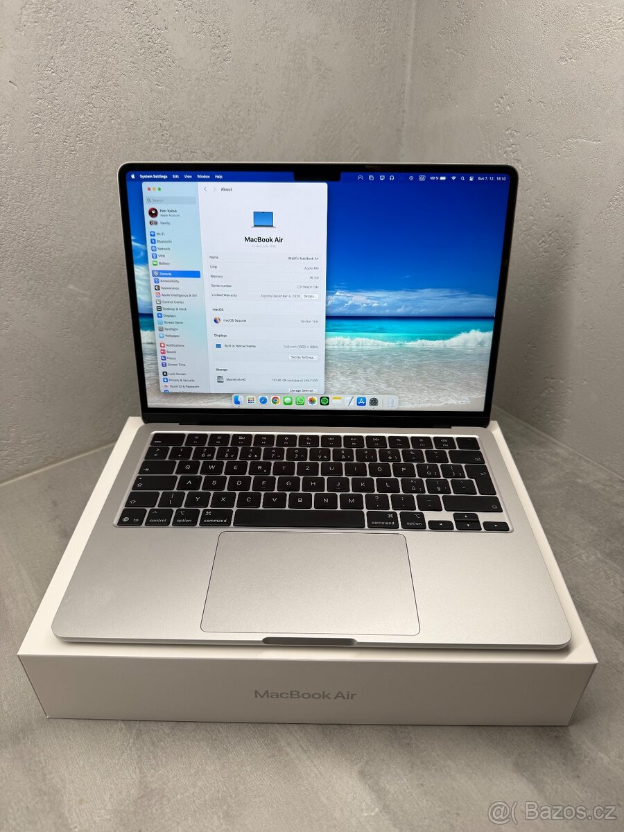 MacBook Air 13" M4 CZ 2025 stříbrný
