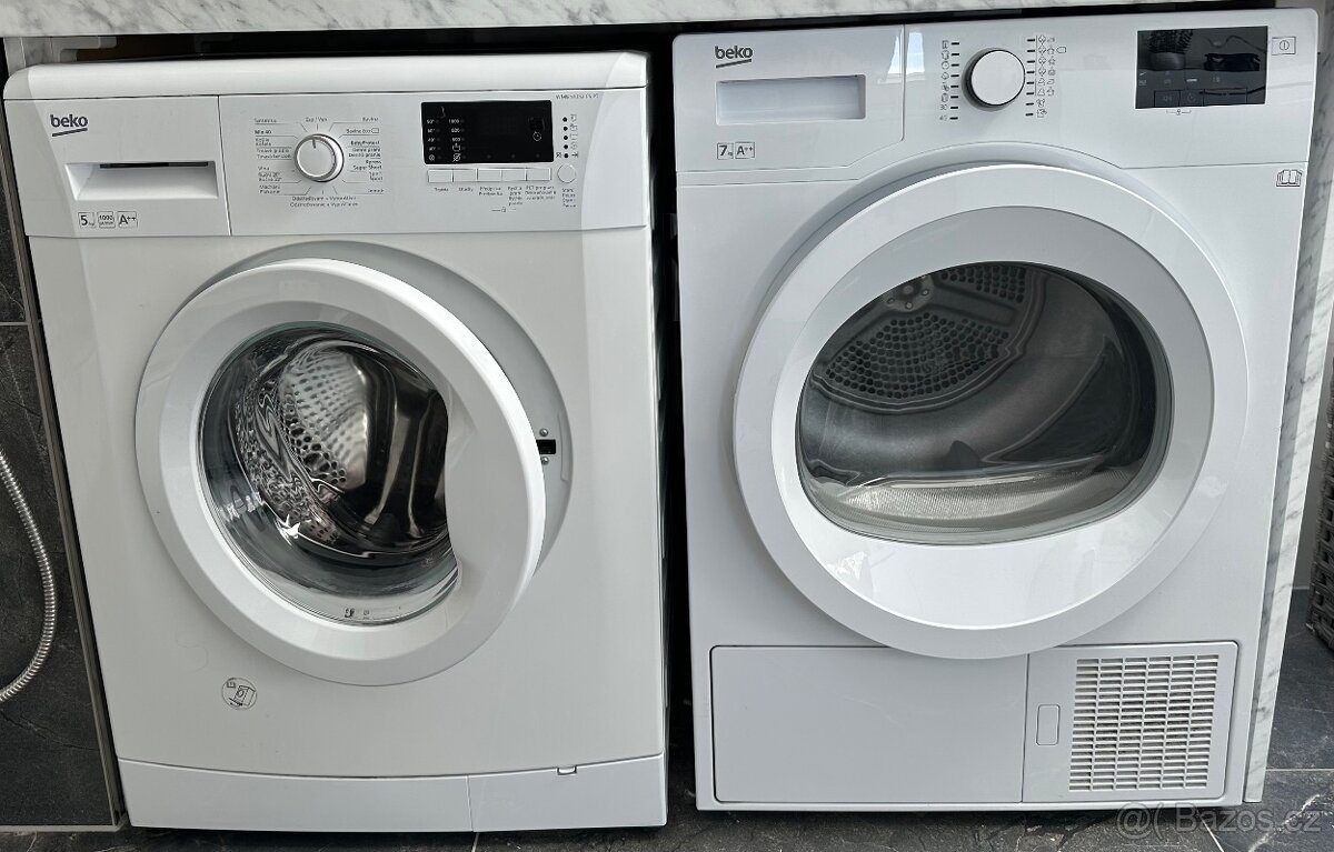 Set pračka a sušička Beko