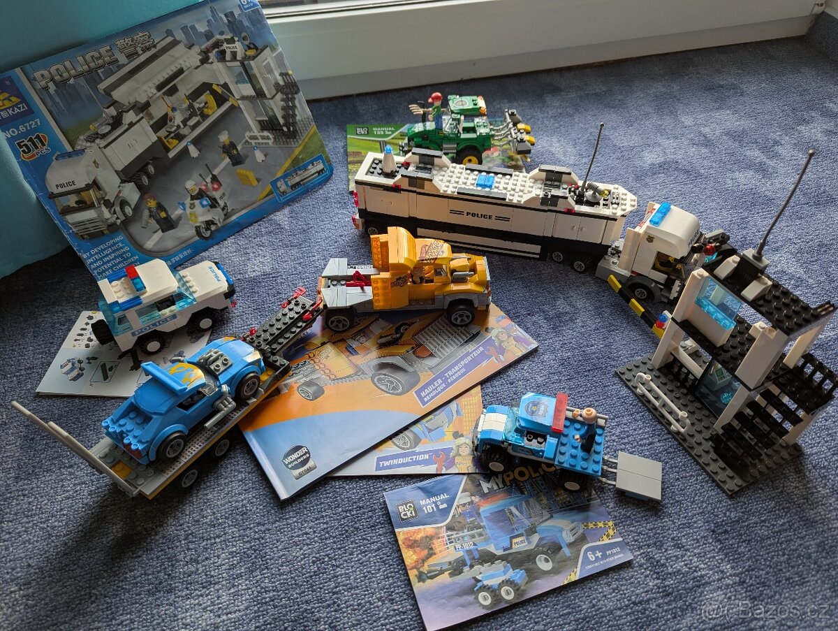 HotWheels a další neoriginální Lego