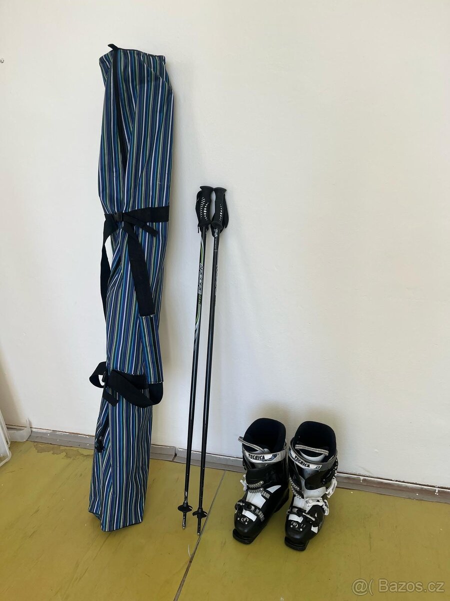 Set lyže+lylžáky+hůlky