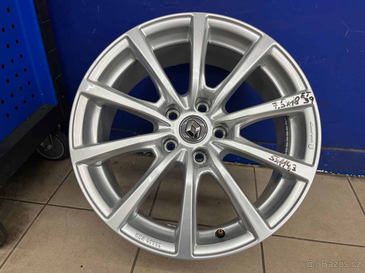 Originální ALU kola Renault 5x114,3 18” (4ks)