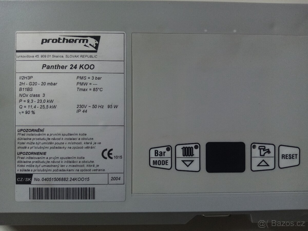 Protherm PANTHER 24 KOO (15), Protherm PANTHER 24 KOV (15)
