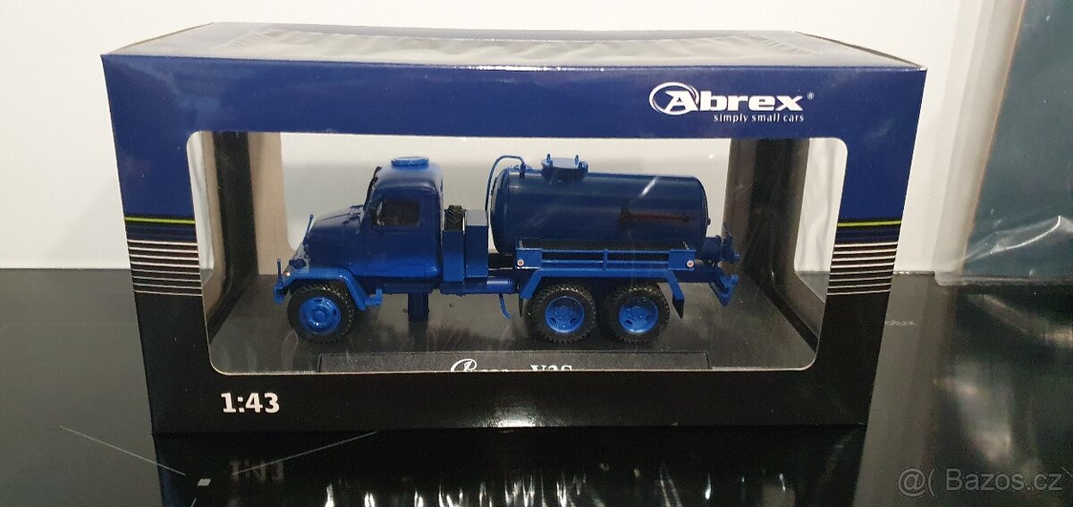(PRODÁNO) - model Praga V3S fekál modrá 1:43 ABREX