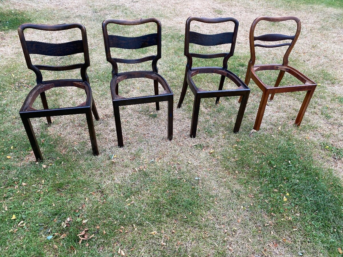 židle staré židle retro židle dřevěné starožitné artdeco