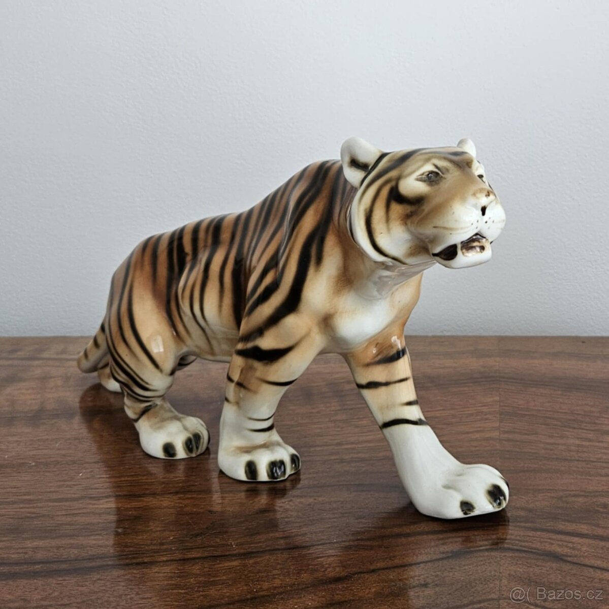 STAROŽITNÝ PORCELANOVÝ TYGR - ROYAL DUX