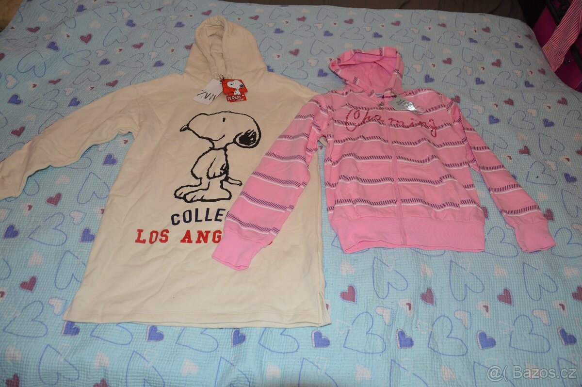 140 146 152 158 164 N.O.V. Á mikina mikinovové šaty