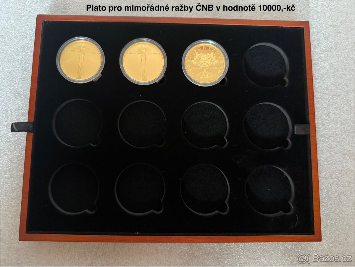 Malé plato pro 1oz zlaté mince ČNB 39mm
