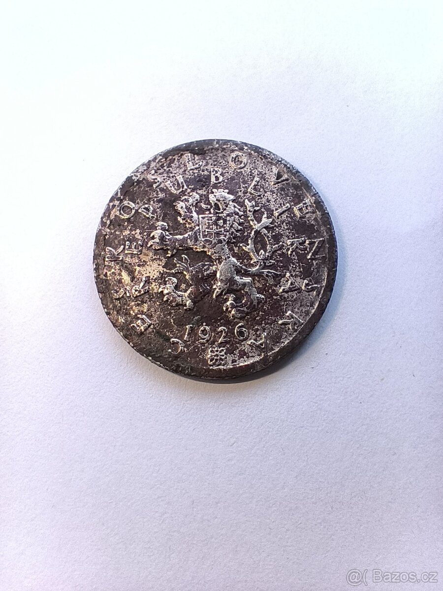 50 Haléř 1926 , VELMI VZÁCNÝ