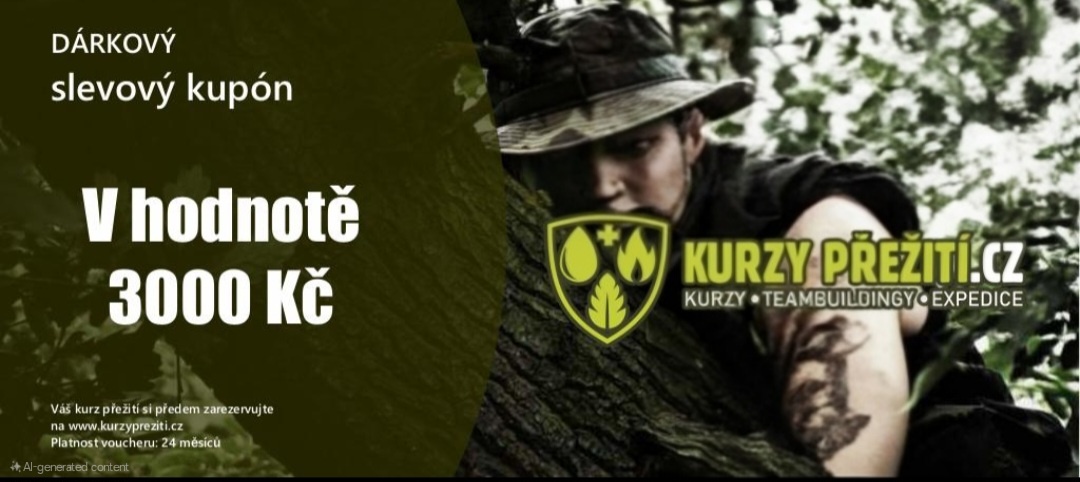 Dárkový poukaz na kurz přežití – kurzypreziti.cz