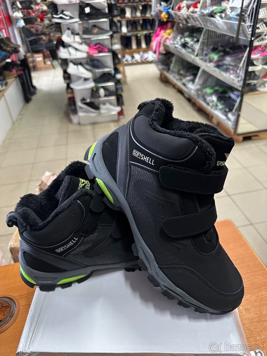 Panske zimni boty , s kožíškem uvnitř