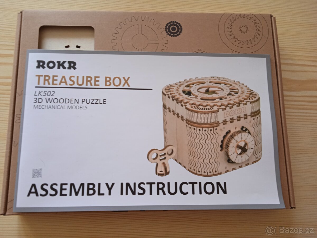 3D puzzle dřevěná pokladnička Rokr