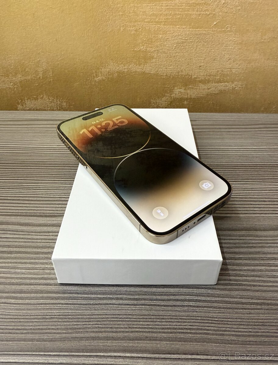 Apple iPhone 14 Pro 256GB zlatá, Top stav, baterie 100%