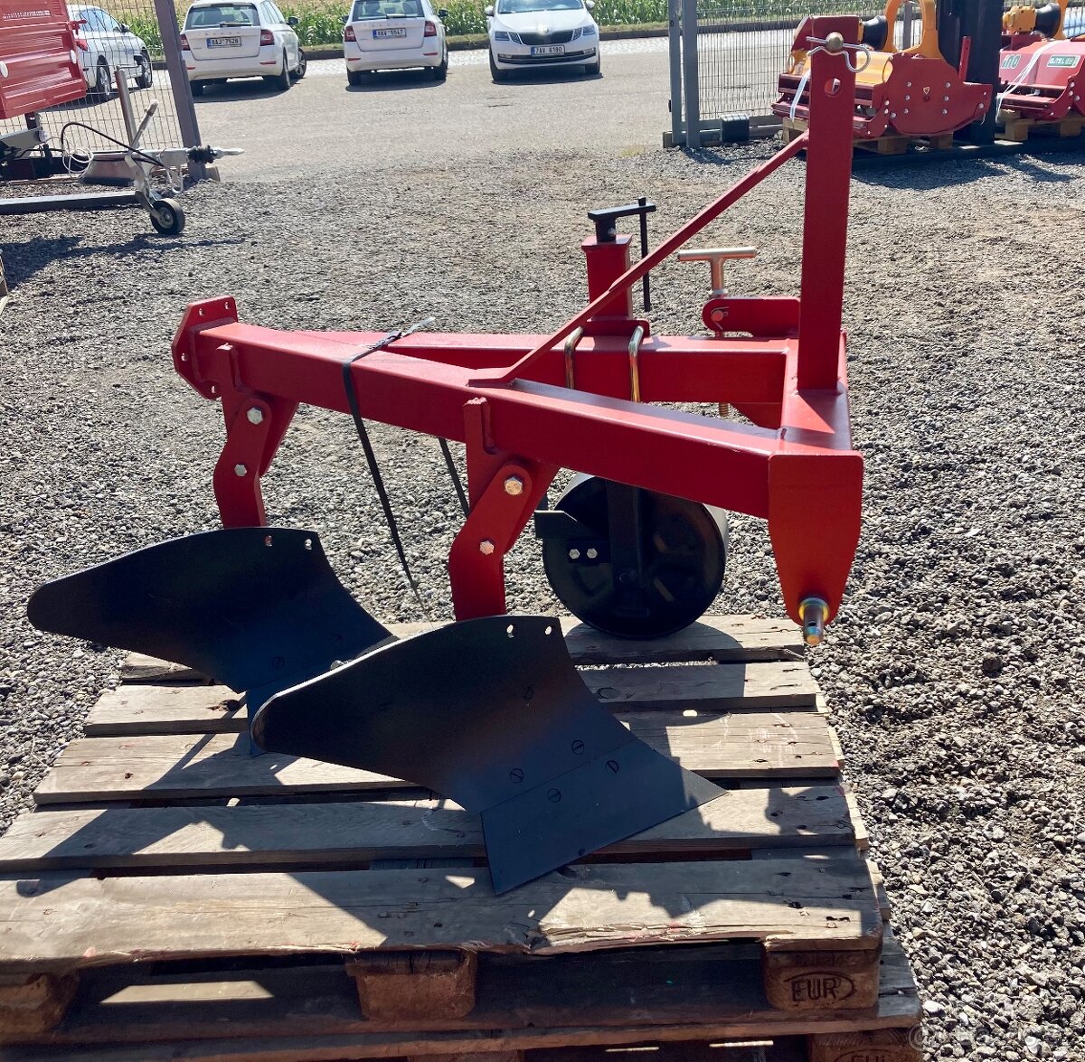 Nesený dvojradličný pluh za traktor, malotraktor-těžká verze