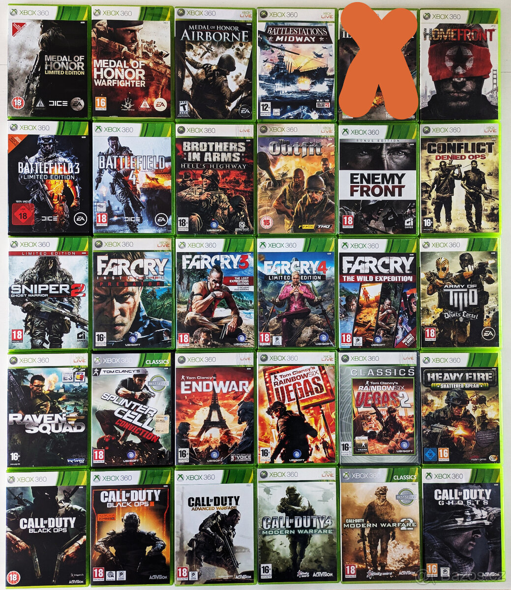 Válečné hry na Xbox 360