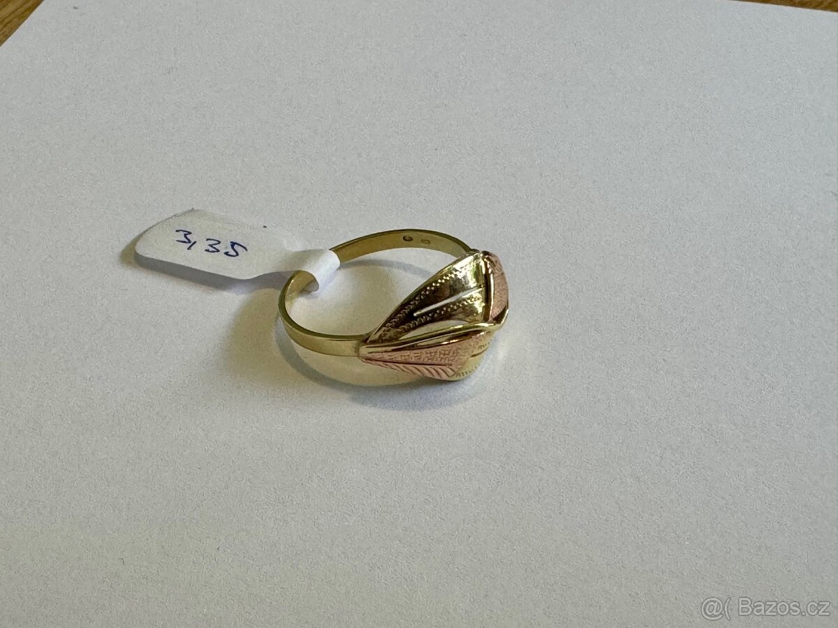 Zlatý dámský prsten 14k 585/1000