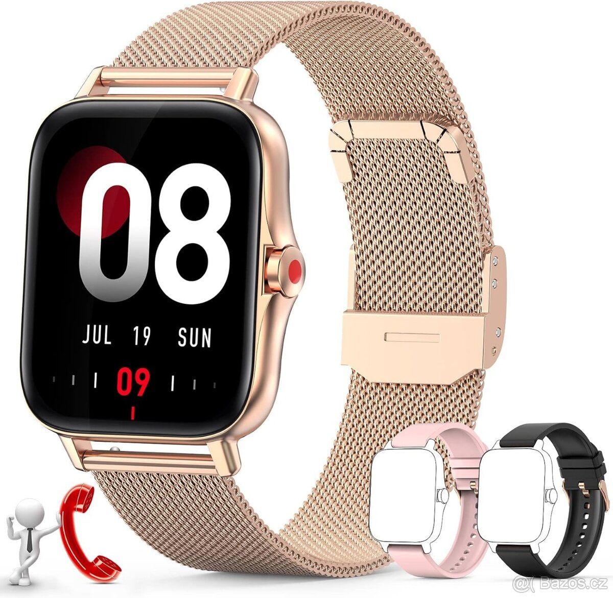 Chytré hodinky pro ženy ZKCREATION 1,69" HD IP67