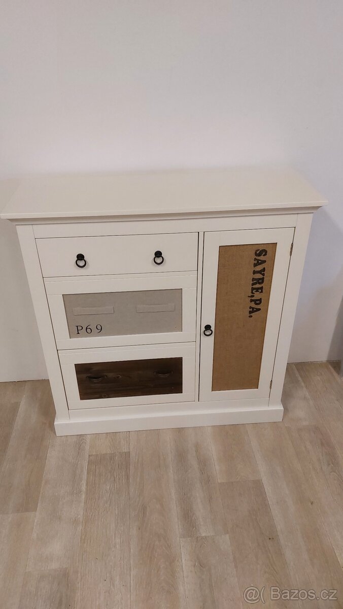 Botník komoda nová bílá